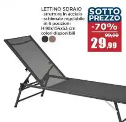 Happy Casa Lettino sdriaio offerta