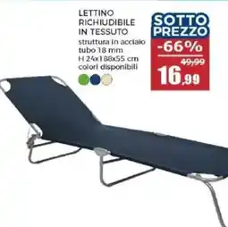 Happy Casa Lettino richiudibile in tessuto offerta