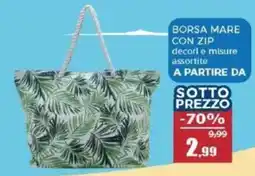 Happy Casa Borsa Mare con zip offerta