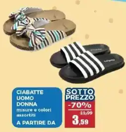 Happy Casa Ciabatte uomo donna offerta