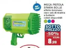 Happy Casa MEGA PISTOLA SPARA BOLLE offerta