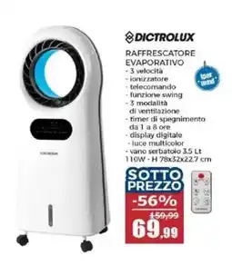 Happy Casa DICTROLUX RAFFRESCATORE EVAPORATIVO offerta