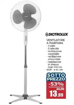Happy Casa VENTILATORE A PIANTANA DICTROLUX offerta