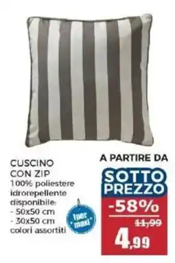 Happy Casa Cuscino con zip offerta