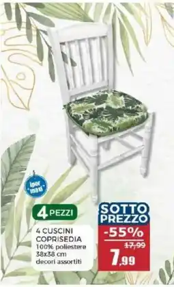 Happy Casa 4 CUSCINI COPRISEDIA offerta