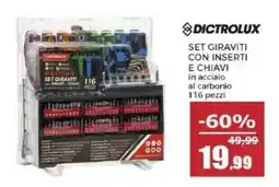 Happy Casa DICTROLUX SET GIRAVITI CON INSERTI E CHIAVI offerta