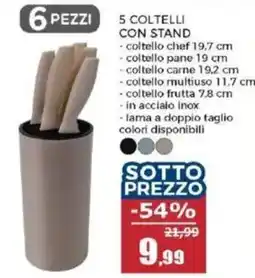 Happy Casa 5 COLTELLI CON STAND offerta