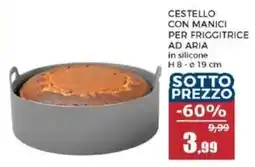 Happy Casa CESTELLO CON MANICI PER FRIGGITRICE AD ARIA offerta