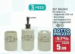 Happy Casa SET BAGNO in ceramica offerta