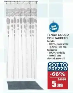 Happy Casa Tenda doccia con tappeto offerta