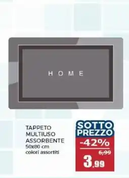 Happy Casa TAPPETO MULTIUSO ASSORBENTE HOME offerta