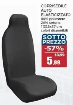 Happy Casa COPRISIEDILE AUTO ELASTICIZZATO offerta