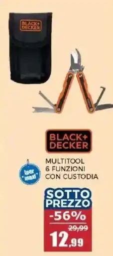 Happy Casa BLACK+DECKER MULTITOOL 6 FUNZIONI CON CUSTODIA offerta