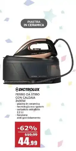 Happy Casa Dictrolux ferro da stiro con caldaia 2400W offerta