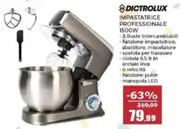 Happy Casa Dictrolux impastatrice professionale 1500W offerta