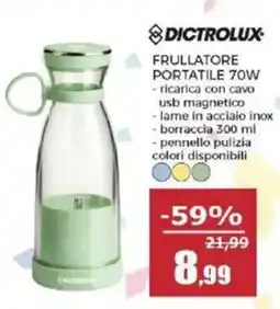Happy Casa FRULLATORE PORTATILE 70W DICTROLUX offerta