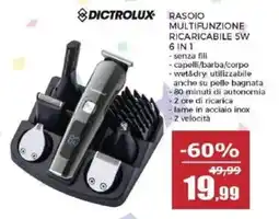 Happy Casa RASOIO MULTIFUNZIONE RICARICABILE 5W 6 IN 1 offerta