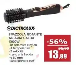 Happy Casa DICTROLUX SPAZZOLA ROTANTE AD ARIA CALDA offerta