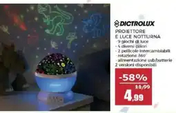 Happy Casa DICTROLUX PROIETTORE E LUCE NOTTURNA offerta