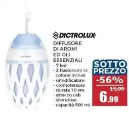 Happy Casa DICTROLUX DIFFUSORE DI AROMI ED OLI ESSENZIALI offerta