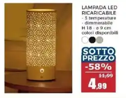 Happy Casa LAMPADA LED RICARICABILE offerta