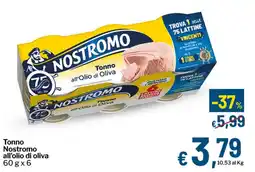 Qui Discount Tonno Nostromo all’olio di oliva offerta
