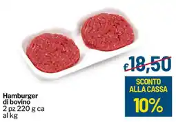 Qui Discount Hamburger di bovino offerta