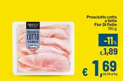 Qui Discount Prosciutto cotto Fior Di Fette offerta