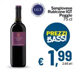 Qui Discount Sangiovese IGT Rubicone Poggio offerta