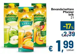 Qui Discount Bevanda/Nettare Pfanner brik offerta