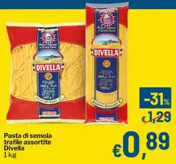 Qui Discount Pasta di semola trafile assortite Divella offerta