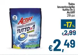Qui Discount Tabs lavastoviglie tutto in 1 Actiff offerta
