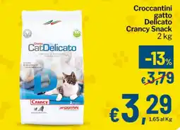 Qui Discount Crocchettini gatto Delicato Crancy Snack offerta