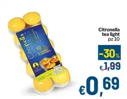 Qui Discount Citronella tea light offerta