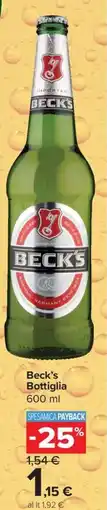 Carrefour Express Beck's Bottiglia offerta