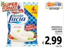 Spazio Conad Mozzarella Santa Lucia offerta