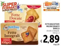 Spazio Conad Fette biscottate Mulino Bianco offerta