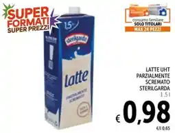 Spazio Conad Latte UHT Parzialmente Scremato Sterilgarda offerta