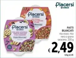 Spazio Conad Piatti Bilanciati Piacersi offerta