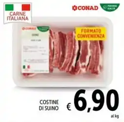 Spazio Conad Costine di suino CONAD offerta