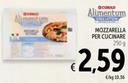 Spazio Conad CONAD Alimentum Mozzarella per cucinare offerta