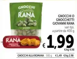 Spazio Conad Gnocchi o gnocchetti Giovanni Rana offerta