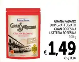 Spazio Conad Grana Padano Grattugiato Gran SoreSina offerta