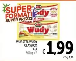 Spazio Conad WÜRSTEL WUDY CLASSICO AIA offerta