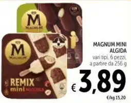Spazio Conad Magnum Mini Algida Remix Mini Nocciola offerta