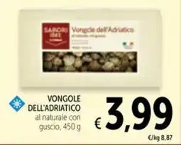 Spazio Conad SABORI D'ORO Vongole dell'Adriatico offerta