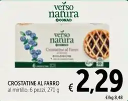 Spazio Conad verso natura Crostatine al Farro offerta