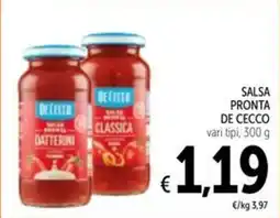 Spazio Conad SALSA PRONTA DE CECCO offerta