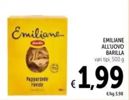 Spazio Conad Emiliane ALL'UOVO BARILLA offerta