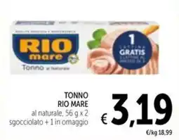 Spazio Conad Tonno al Naturale RIO mare offerta